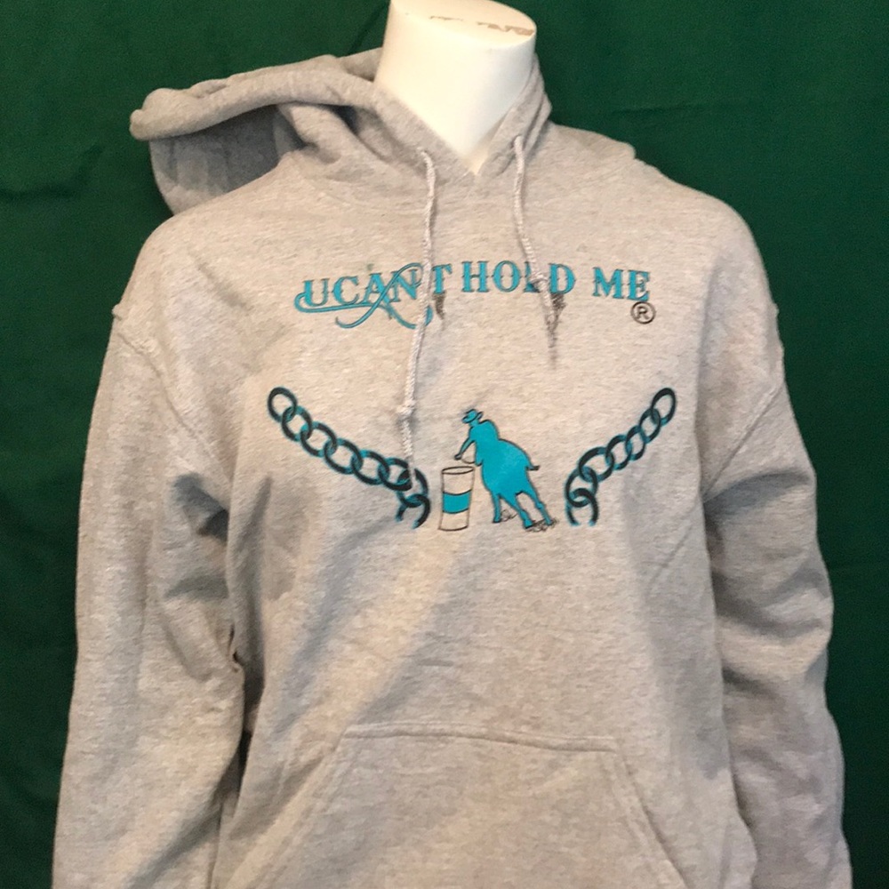 New barrel racer hooded sweatshirt.